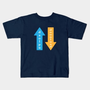 Upload Download icon or symbol Kids T-Shirt